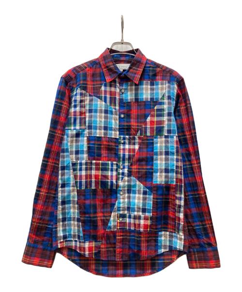 ANSEASON ANREALAGE（アンシーズンアンリアレイジ）ANSEASON ANREALAGE (アンシーズンアンリアレイジ) チェックシャツ レッド サイズ:44の古着・服飾アイテム