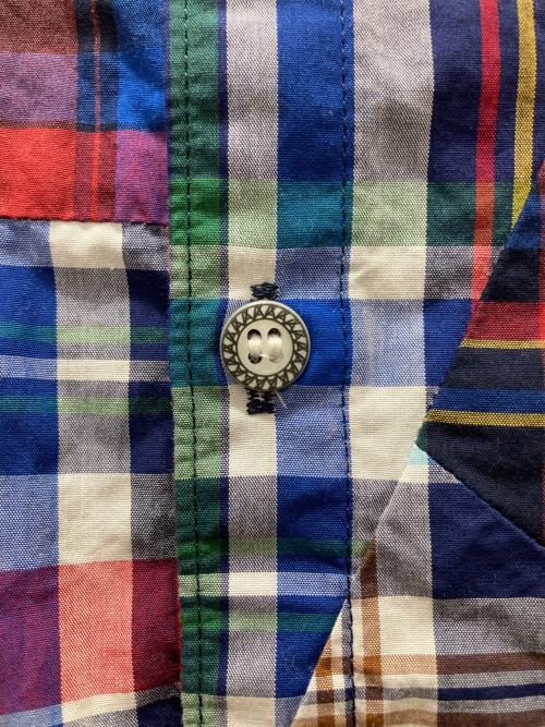 ANSEASON ANREALAGE（アンシーズンアンリアレイジ）ANSEASON ANREALAGE (アンシーズンアンリアレイジ) チェックシャツ レッド サイズ:44の古着・服飾アイテム