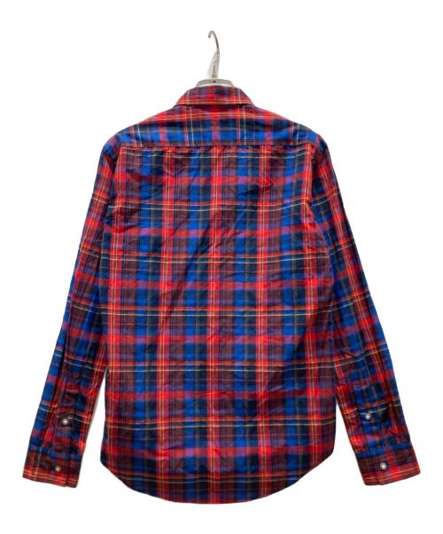 ANSEASON ANREALAGE（アンシーズンアンリアレイジ）ANSEASON ANREALAGE (アンシーズンアンリアレイジ) チェックシャツ レッド サイズ:44の古着・服飾アイテム