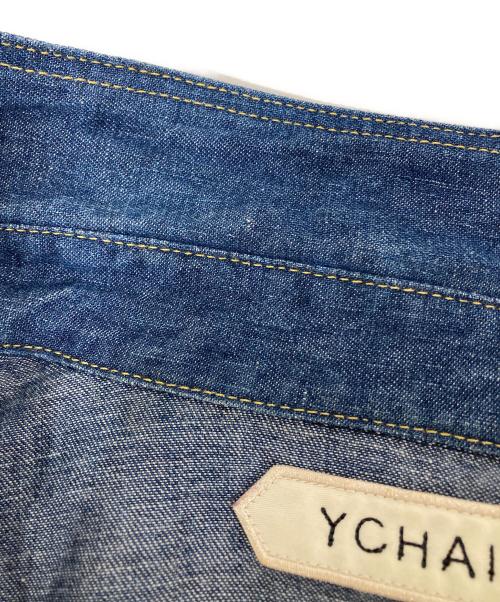 YCHAI（イカイ）YCHAI (イカイ) WESTERN/ウェスタン コットンリネンダンガリーソリッドウエスタンシャツ インディゴ サイズ:Lの古着・服飾アイテム