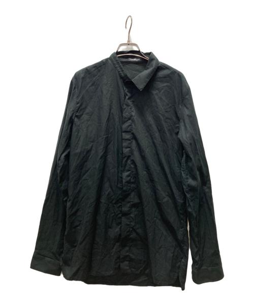 KRIS VAN ASSCHE（クリス ヴァン アッシュ）KRIS VAN ASSCHE (クリス ヴァン アッシュ) 変形襟 ドレスシャツ ブラック サイズ:48の古着・服飾アイテム