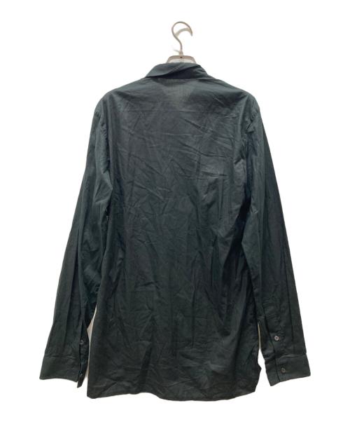 KRIS VAN ASSCHE（クリス ヴァン アッシュ）KRIS VAN ASSCHE (クリス ヴァン アッシュ) 変形襟 ドレスシャツ ブラック サイズ:48の古着・服飾アイテム