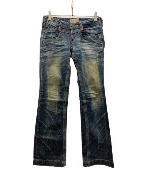 LOLITA JEANS（ロリータジーンズ）LOLITA JEANS (ロリータジーンズ) フレアデニムパンツ/Y2K ブルー サイズ:W27の古着・服飾アイテム