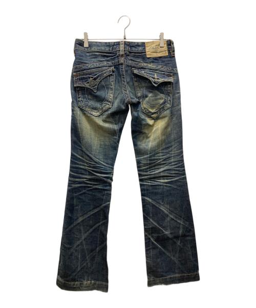 LOLITA JEANS（ロリータジーンズ）LOLITA JEANS (ロリータジーンズ) フレアデニムパンツ/Y2K ブルー サイズ:W27の古着・服飾アイテム