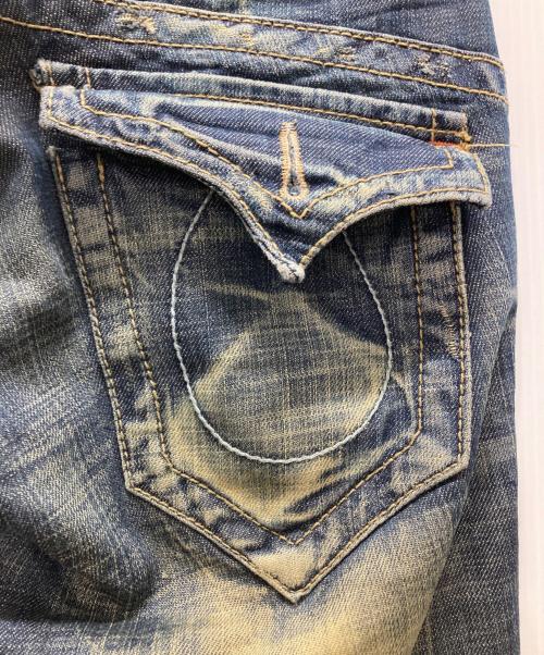 LOLITA JEANS（ロリータジーンズ）LOLITA JEANS (ロリータジーンズ) フレアデニムパンツ/Y2K ブルー サイズ:W27の古着・服飾アイテム