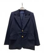 RALPH RALPH LAURENラルフラルフローレン）の古着「金釦テーラードジャケット」｜ネイビー