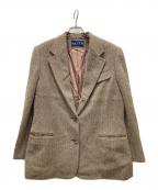 RALPH RALPH LAURENラルフラルフローレン）の古着「ヘリンボーンテーラードジャケット」｜ベージュ
