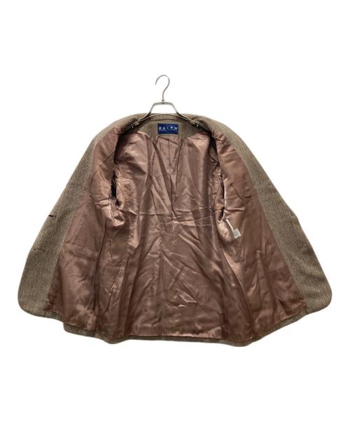 RALPH RALPH LAUREN（ラルフラルフローレン）RALPH RALPH LAUREN (ラルフラルフローレン) ヘリンボーンテーラードジャケット ベージュ サイズ:15の古着・服飾アイテム