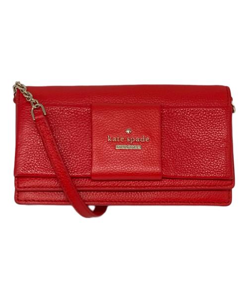 Kate Spade（ケイトスペード）Kate Spade (ケイトスペード) ショルダーバッグ レッドの古着・服飾アイテム