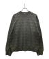 EMPORIO ARMANI（エンポリオ アルマーニ）の古着「ロゴ総柄ジャガードニット」｜グレー