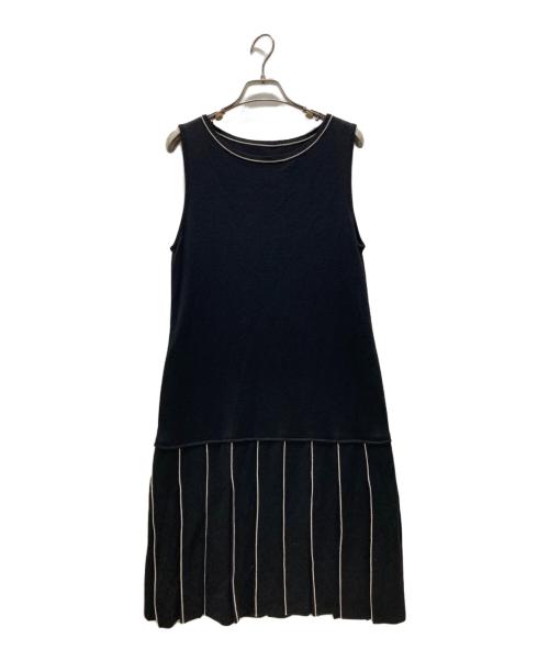 FOXEY（フォクシー）FOXEY (フォクシー) ノースリーブワンピース ブラック サイズ:40の古着・服飾アイテム