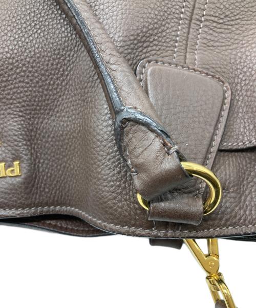PRADA（プラダ）PRADA (プラダ) ヴィッテロダイノ 2WAYバッグ ブラウンの古着・服飾アイテム