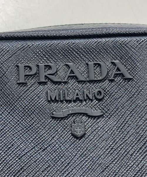 PRADA（プラダ）PRADA (プラダ) ロゴミニ ショルダーバッグ ブラックの古着・服飾アイテム