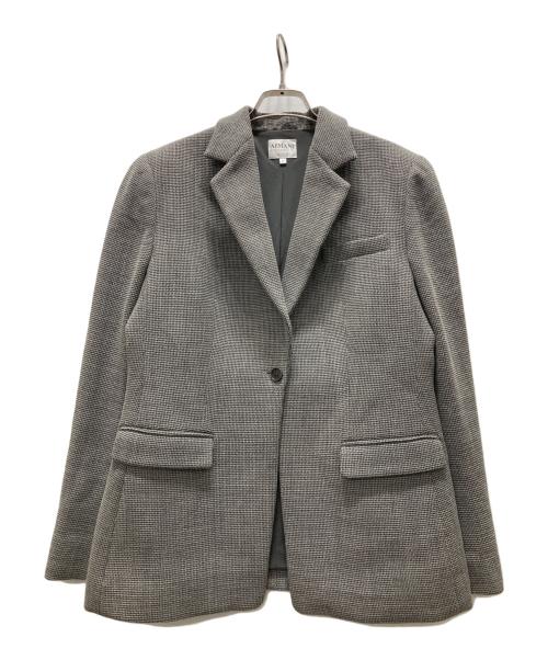 ARMANI COLLEZIONI（アルマーニ コレツィオーニ）ARMANI COLLEZIONI (アルマーニ コレツィオーニ) 1B テーラードジャケット ブラック サイズ:42の古着・服飾アイテム