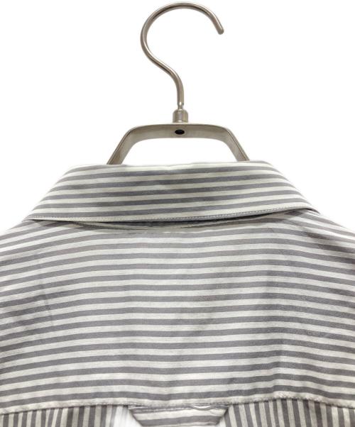 ALEXANDER McQUEEN（アレキサンダーマックイーン）ALEXANDER McQUEEN (アレキサンダーマックイーン) ストライプシャツ グレー サイズ:50の古着・服飾アイテム