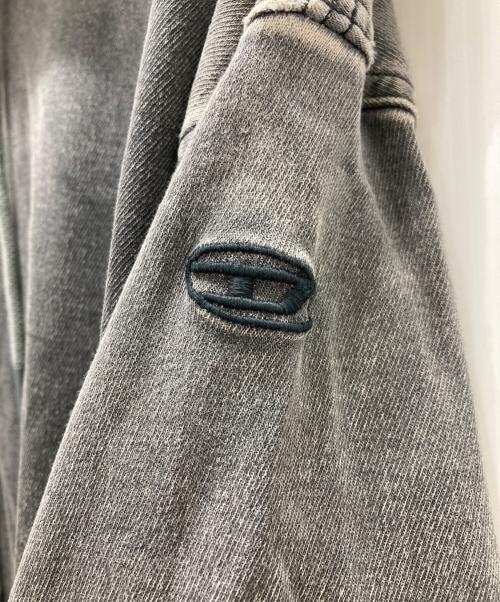 DIESEL（ディーゼル）DIESEL (ディーゼル) プルオーバーパーカー/D-Um-Rib Track Denim Hoodie グレー サイズ:Sの古着・服飾アイテム