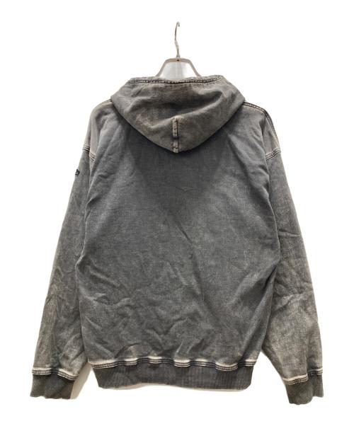 DIESEL（ディーゼル）DIESEL (ディーゼル) プルオーバーパーカー/D-Um-Rib Track Denim Hoodie グレー サイズ:Sの古着・服飾アイテム