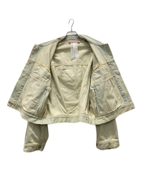 Acne studios（アクネ ストゥディオズ）Acne studios (アクネ ストゥディオズ) ブリーチデザインデニムジャケット インディゴ サイズ:Mの古着・服飾アイテム
