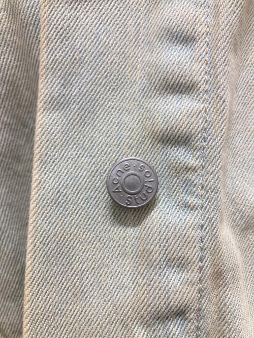 Acne studios（アクネ ストゥディオズ）Acne studios (アクネ ストゥディオズ) ブリーチデザインデニムジャケット インディゴ サイズ:Mの古着・服飾アイテム