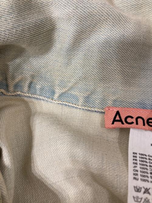 Acne studios（アクネ ストゥディオズ）Acne studios (アクネ ストゥディオズ) ブリーチデザインデニムジャケット インディゴ サイズ:Mの古着・服飾アイテム