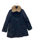 BURBERRY BLUE LABELバーバリー ブルー レーベル）の古着「裏ノヴァステンカラーコート」｜ネイビー