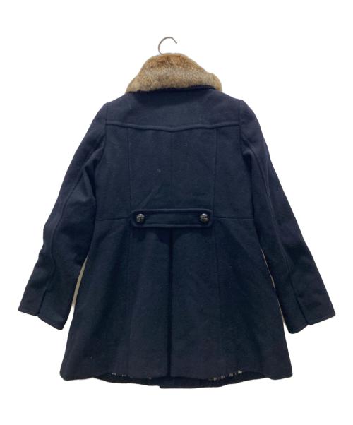 BURBERRY BLUE LABEL（バーバリー ブルー レーベル）BURBERRY BLUE LABEL (バーバリー ブルー レーベル) 裏ノヴァステンカラーコート ネイビー サイズ:38の古着・服飾アイテム