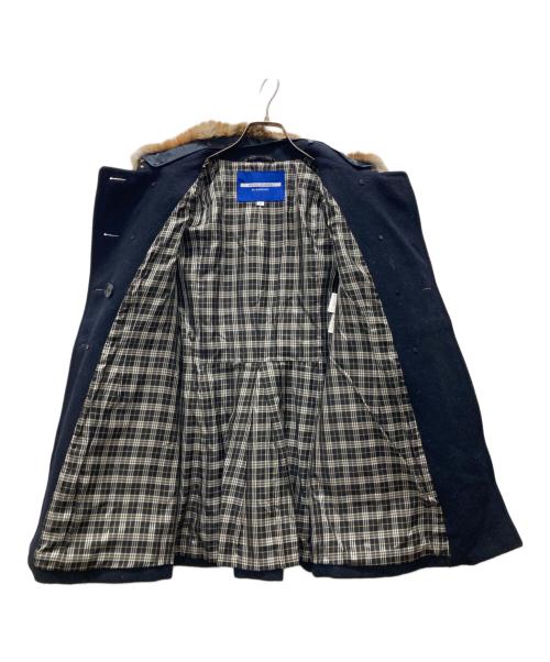 BURBERRY BLUE LABEL（バーバリー ブルー レーベル）BURBERRY BLUE LABEL (バーバリー ブルー レーベル) 裏ノヴァステンカラーコート ネイビー サイズ:38の古着・服飾アイテム