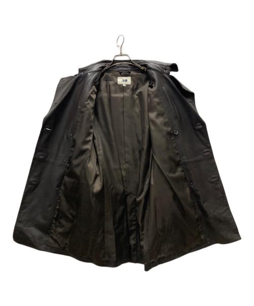 Aquascutum（アクアスキュータム）Aquascutum (アクアスキュータム) レザートレンチコート ブラウン サイズ:38の古着・服飾アイテム