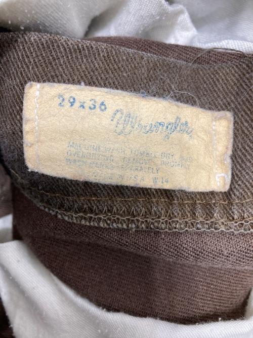 Wrangler（ラングラー）Wrangler (ラングラー) フレアパンツ ブラウン サイズ:29の古着・服飾アイテム