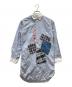 COMME des GARCONS JUNYA WATANABE MAN（コム デ ギャルソン ジュンヤ ワタナベ マン）の古着「ロング丈パッチワーククレリックシャツ」｜スカイブルー