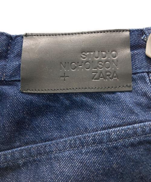 STUDIO NICHOLSON（スタジオ ニコルソン）STUDIO NICHOLSON (スタジオ ニコルソン) ZARA (ザラ) デニムパンツ ネイビー サイズ:36の古着・服飾アイテム