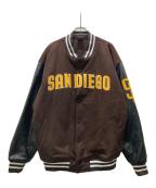 Fanaticsファナティクス）の古着「MLB スタジャン/パドレス」｜ブラウン