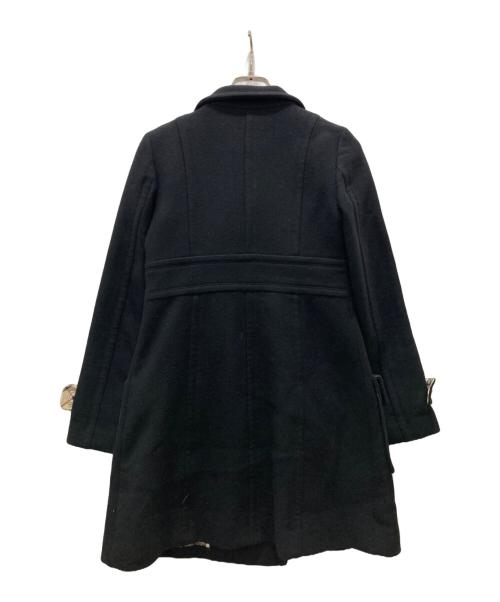 BURBERRY BLUE LABEL（バーバリー ブルー レーベル）BURBERRY BLUE LABEL (バーバリー ブルー レーベル) ノヴァチェックライナー Pコート ブラック サイズ:38の古着・服飾アイテム