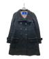 BURBERRY BLUE LABEL（バーバリー ブルー レーベル）の古着「ノヴァチェックライナー Pコート」｜ブラック