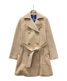 BURBERRY BLUE LABEL（バーバリー ブルー レーベル）の古着「ノヴァチェックライナー Pコート」｜ブラウン