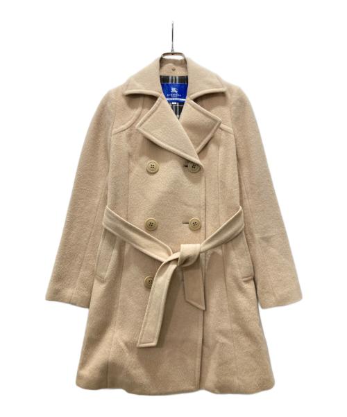 BURBERRY BLUE LABEL（バーバリー ブルー レーベル）BURBERRY BLUE LABEL (バーバリー ブルー レーベル) ノヴァチェックライナー Pコート ブラウン サイズ:38の古着・服飾アイテム
