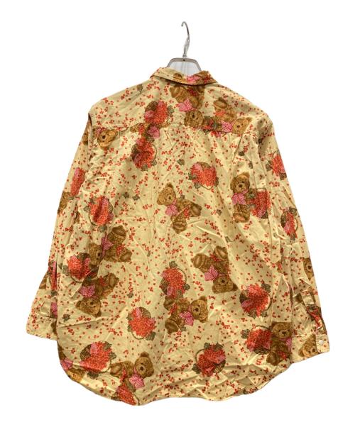 PINK HOUSE（ピンクハウス）PINK HOUSE (ピンクハウス) ベアチェリープリント総柄シャツ ブラウン サイズ:Lの古着・服飾アイテム