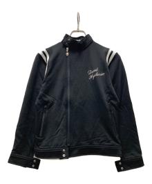 Hysteric Glamour（ヒステリックグラマー）の古着「ガール刺繍ライダース トラックジャケット」｜ブラック
