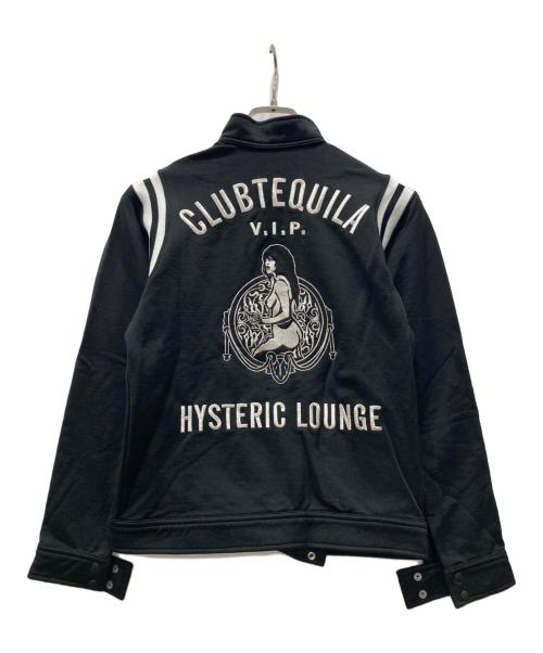 Hysteric Glamour（ヒステリックグラマー）Hysteric Glamour (ヒステリックグラマー) ガール刺繍ライダース トラックジャケット ブラック サイズ:FREEの古着・服飾アイテム