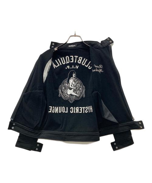Hysteric Glamour（ヒステリックグラマー）Hysteric Glamour (ヒステリックグラマー) ガール刺繍ライダース トラックジャケット ブラック サイズ:FREEの古着・服飾アイテム