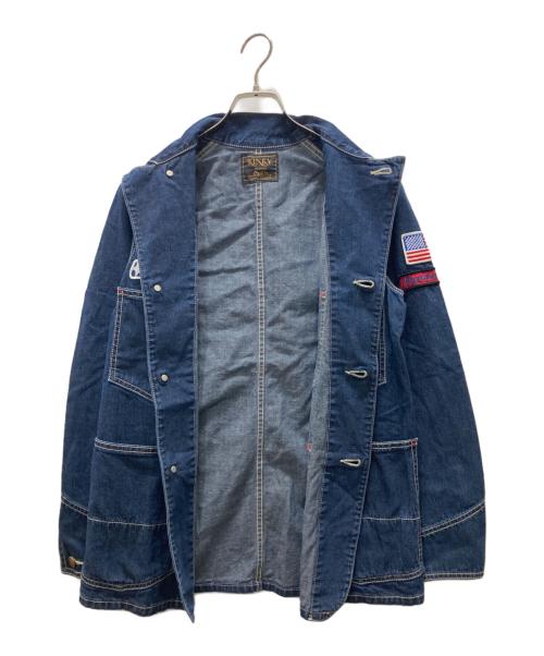 Hysteric Glamour（ヒステリックグラマー）Hysteric Glamour (ヒステリックグラマー) ロゴワッペン KINKY JEANS デニムジャケット インディゴ サイズ:FREEの古着・服飾アイテム