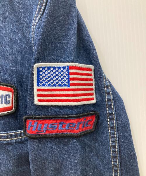 Hysteric Glamour（ヒステリックグラマー）Hysteric Glamour (ヒステリックグラマー) ロゴワッペン KINKY JEANS デニムジャケット インディゴ サイズ:FREEの古着・服飾アイテム
