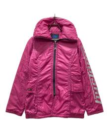 Hysteric Glamour（ヒステリックグラマー）の古着「ロゴ袖プリマロフト中綿ジャケット」｜ショッキングピンク
