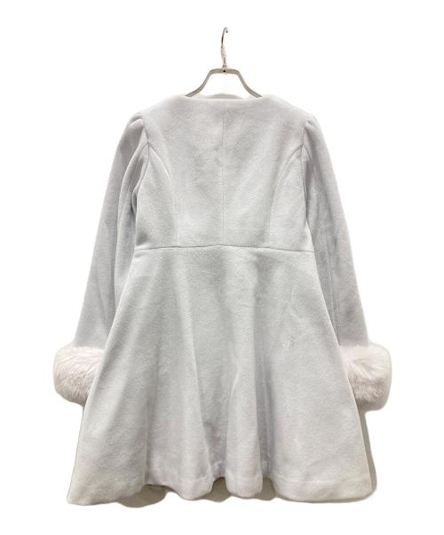 evelyn（エブリン）evelyn (エブリン) リボンティペットコート スカイブルー サイズ:S 未使用品の古着・服飾アイテム