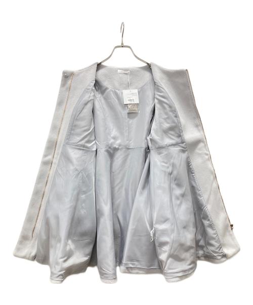 evelyn（エブリン）evelyn (エブリン) リボンティペットコート スカイブルー サイズ:S 未使用品の古着・服飾アイテム