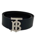 BURBERRYバーバリー）の古着「TBバックルベルト」｜ブラック