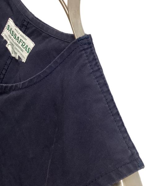 SASSAFRAS（ササフラス）SASSAFRAS (ササフラス) ハーフムーンベスト ネイビー サイズ:Lの古着・服飾アイテム
