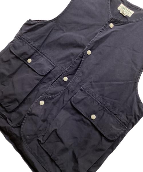 SASSAFRAS（ササフラス）SASSAFRAS (ササフラス) ハーフムーンベスト ネイビー サイズ:Lの古着・服飾アイテム