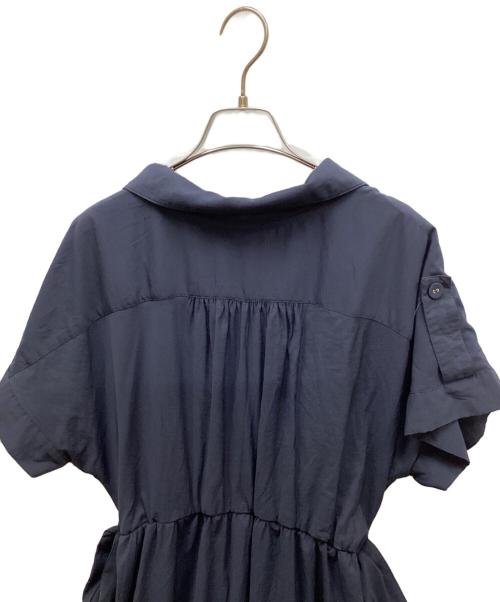 HER LIP TO（ハーリップトゥ）HER LIP TO (ハーリップトゥ) Day Dreaming Long Shirt Dress/デイドリーミングロングシャツドレス ネイビー サイズ:Mの古着・服飾アイテム