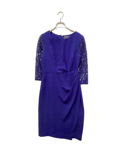 Diagram GRACE CONTINENTAL（ダイアグラム グレースコンチネンタル）Diagram GRACE CONTINENTAL (ダイアグラム グレースコンチネンタル) ドレープレースワンピース ブルー サイズ:S 未使用品の古着・服飾アイテム